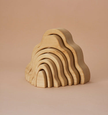 Raduga Grez Wooden Arch Stacker, Natural Waterfall